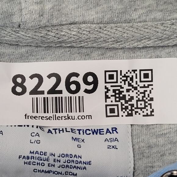 Champion C-Logo Hoodie Large 23x25 Powerblend Baggy Cropped - Picture 7 of 16